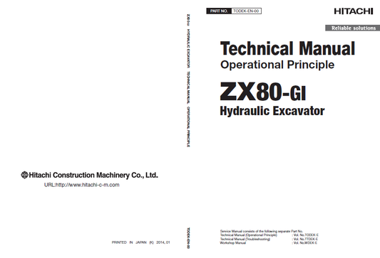 Manual Técnico Excavadora Hitachi ZX80-GI