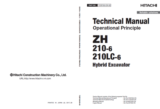 Manúal Técnico Principios Operativos Excavadora Hibrida Hitachi ZH210-6 ZH210LC-6