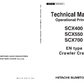 Manual Técnico Principios Operativos Grua sobre Orguas Hitachi Sumitomo SCX400, SCX550, SCX700