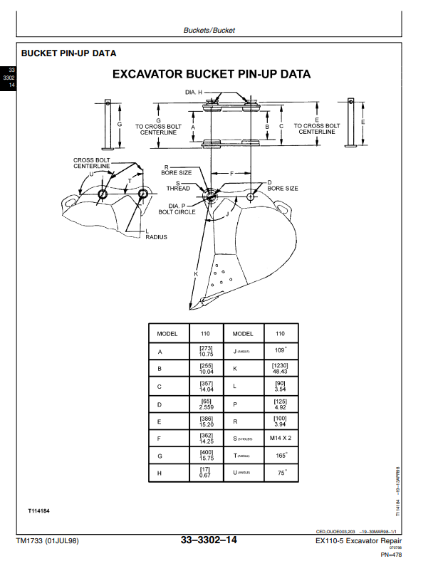Manual Técnico de Reparación Excavadora Hitachi EX110-5