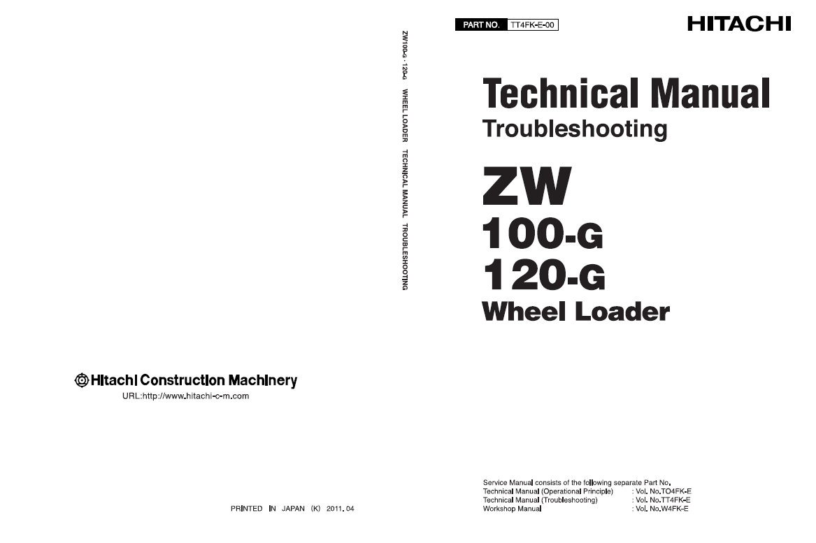Manual Técnico de Solución de Problemas Cargador Hitachi ZW 100G ZW120G