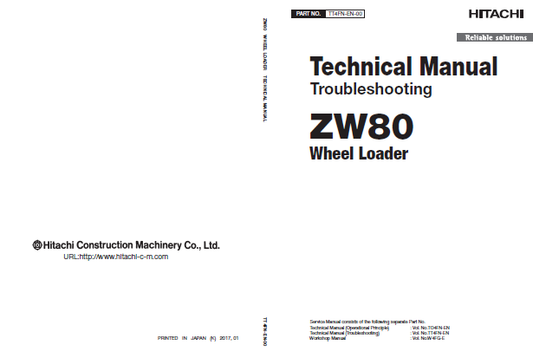 Manual Técnico de Solución de Problemas Cargador Hitachi ZW80-90