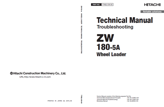 Manual Técnico y Principios Operativos Cargador Hitachi ZW140-5B ZW140PL-5B