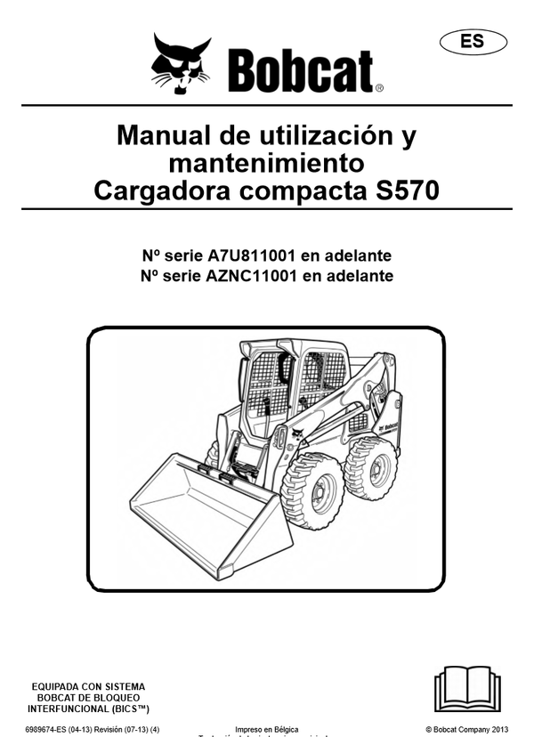 Manual Utilización y Mantenimiento MiniCargador Bobcat S570