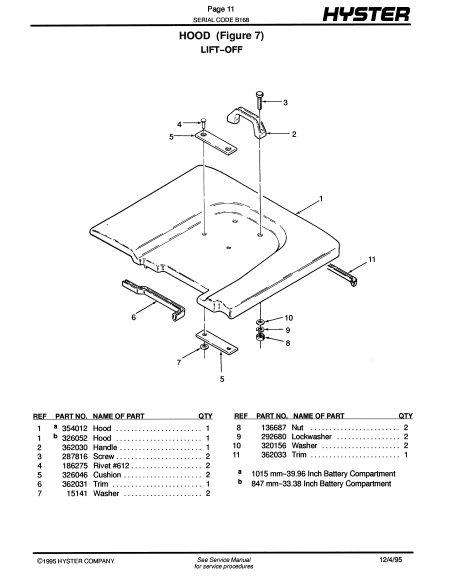 Manual d Partes Montacarga HysterJ40, J50, J60 (B168)