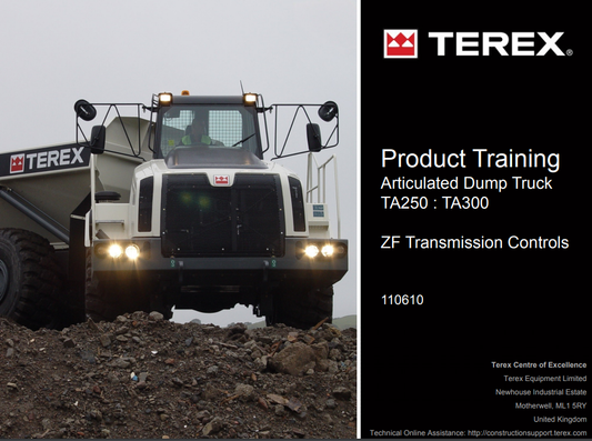 Manual de Capacitación Controles de Transmisión Camión Articulado Terex TA250 TA300 ZF