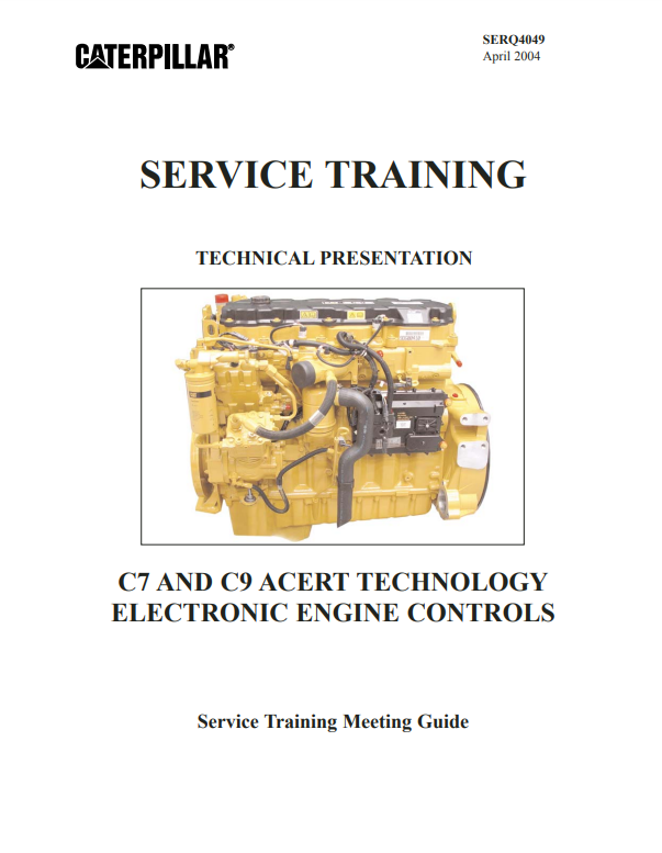 Manual de Capacitación en Servicios de TECNOLOGÍA ACERT C7 Y C9 de Caterpillar
