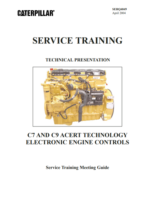 Manual de Capacitación en Servicios de TECNOLOGÍA ACERT C7 Y C9 de Caterpillar