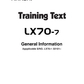 Manual de Entrenamiento Informnación General Cargador Hitachi LX70-7