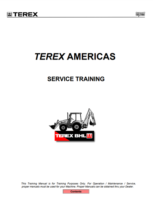 Manual de Entrenamiento Retroexcavadora Terex BHL