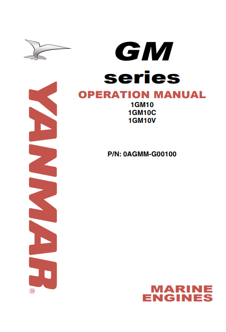 Manual de Funcionamiento Motor Komatsu Serie Yanmar GM (1GM10, 1GM10C, 1GM10V)