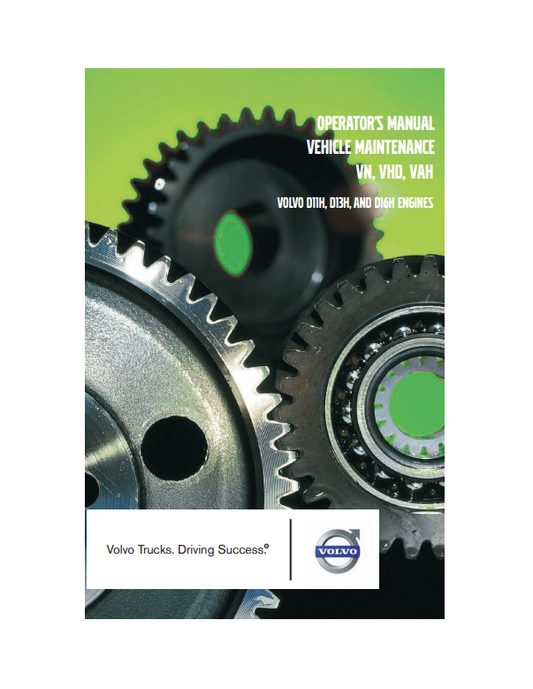 Manual de Operación Motor Volvo D11H, D13H, D16H