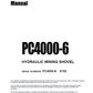 Manual de Operación y Mantenimieno Excavadora Komatsu PC4000-6