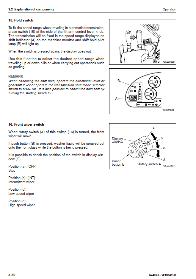 Manual de Operación y Mantenimiento Cargador Komatsu WA470-6 - H50051
