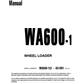 Manual de Operación y Mantenimiento Cargador Komatsu WA600-1