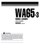 Manual de Operación y Mantenimiento Cargador Komatsu WA65-3 - HA940051