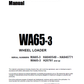Manual de Operación y Mantenimiento Cargador Komatsu WA65-3 - HA940549 - HA940771, WA65-3 - H20761