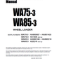 Manual de Operación y Mantenimiento Cargador Komatsu WA75-3 - HA950857 - HA951433 - H21408, WA85-3 - HA960166 - HA960218 - H20219