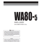 Manual de Operación y Mantenimiento Cargador Komatsu WA80-5 - H50051