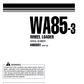 Manual de Operación y Mantenimiento Cargador Komatsu WA85-3 - HA960051