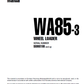 Manual de Operación y Mantenimiento Cargador WA85-3 - HA960166