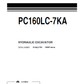 Manual de Operación y Mantenimiento Excavadora Hidraúlica Komatsu PC160LC-7KA - K40001