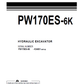 Manual de Operación y Mantenimiento Excavadora Hidraúlica Komatsu PW170ES-6K - K34001