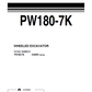 Manual de Operación y Mantenimiento Excavadora Sobre Ruedas Komatsu PW180-7K - K40001