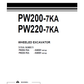 Manual de Operación y Mantenimiento Excavadora Sobre Ruedas Komatsu PW200-7KA, PW220-7KA - K40001