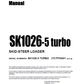 Manual de Operación y Mantenimiento Minicargador Komatsu SK1026-5 Turbo - 37CTF50001