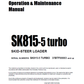 Manual de Operación y Mantenimiento Minicargador Komatsu SK815-5 Turbo - 37BTF00003