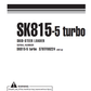 Manual de Operación y Mantenimiento Minicargador Komatsu SK815-5 Turbo - 37BTF00224