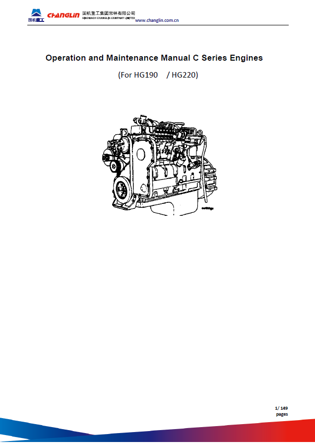 Manual de Operación y Mantenimiento Motor Hyundai Motoniveladora HG190, HG220 (motores serie C)