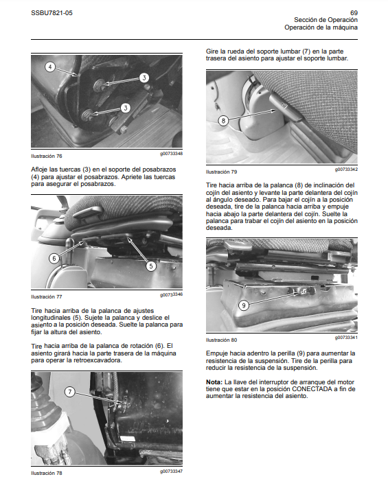 Manual de Operación y Mantenimiento Retroexcavadora Caterpillar 442D, 416D, 420D, 424D, 428D, 430D, 432D, 442D