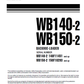 Manual de Operación y Mantenimiento Retroexcavadora Komatsu WB140-2 - 140F11451, WB150-2 - 150F10293