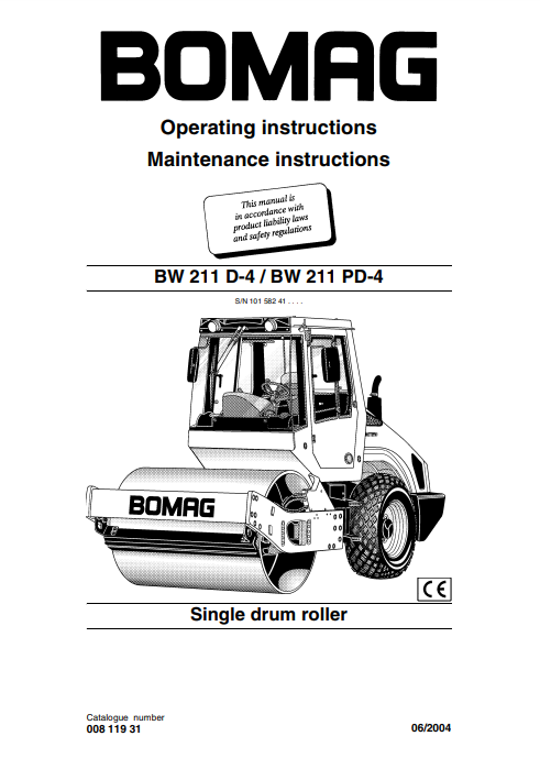 Manual de Operación y Mantenimiento Vibrococmpactador Boomag 320D y 336D