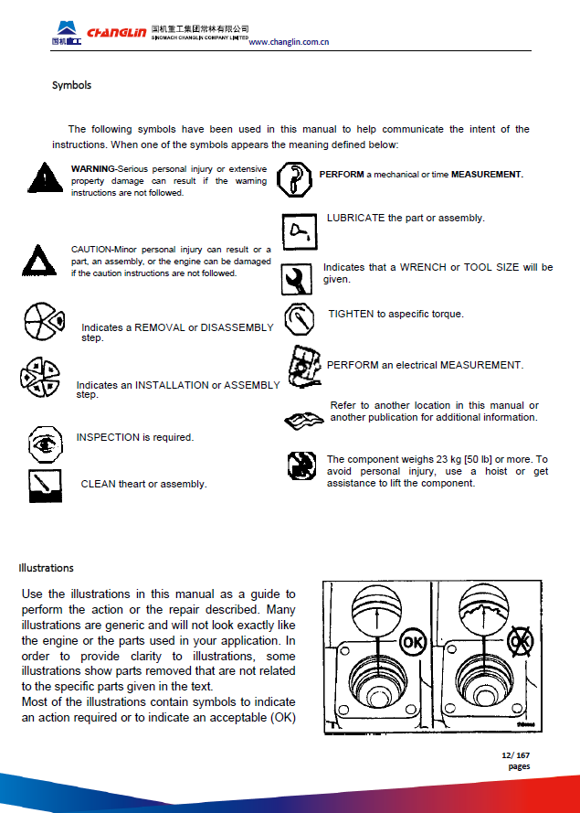 Manual de Operación y Manteniminto Motor Hyundai Motoniveladora HG130, HL170 (motores serie B)
