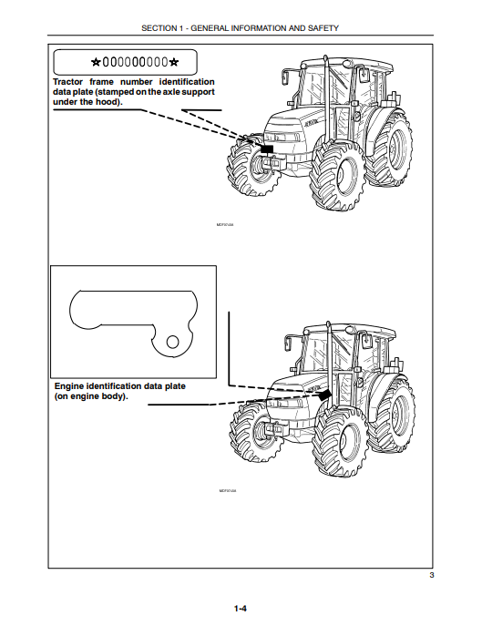 Manual de Operador Tractor Case IH JX1060 JX1070 Series