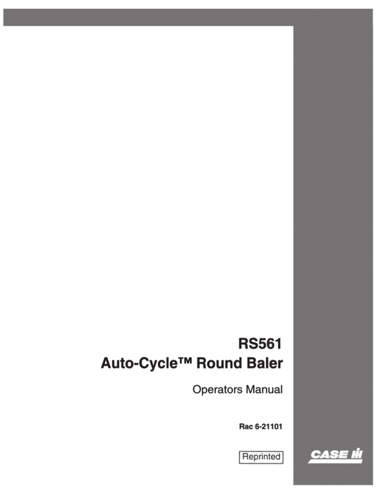 Manual de Operadores Empacadora Circular Case RS561 AutoCycle
