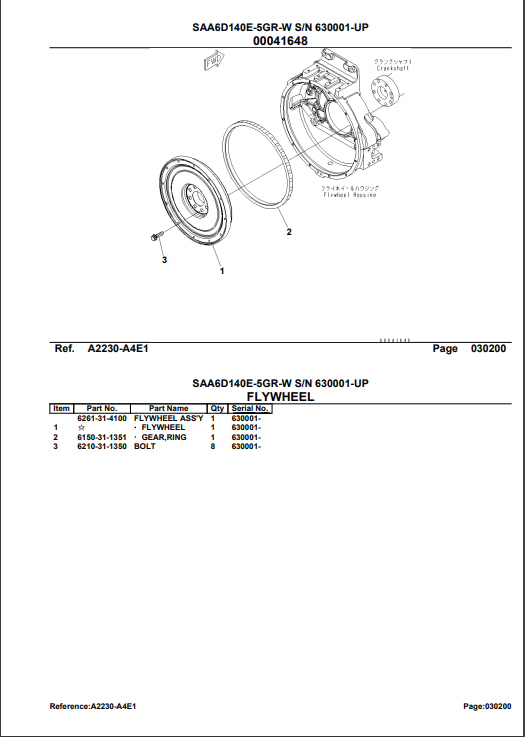 Manual de Partes Bulldozer Komatsu D155A-6