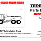 Manual de Partes Camión Articulado Terex TA25 -TA27