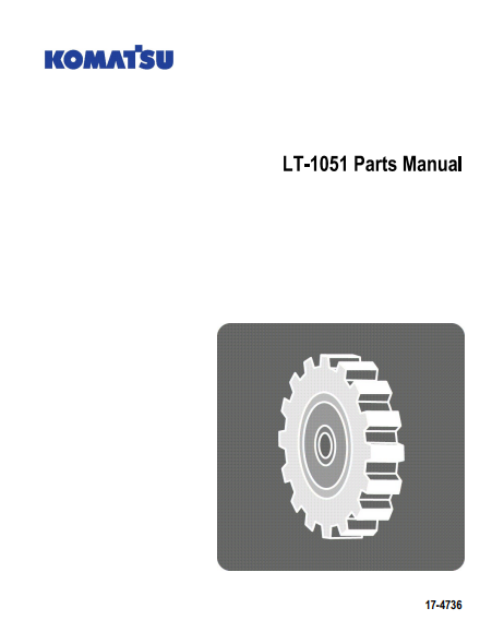 Manual de Partes Cargador Komatsu  LT-1051