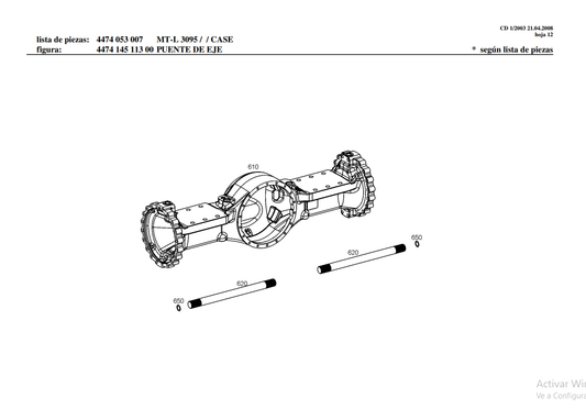 Manual de Partes Eje Trasero ZF MT-L 3095 - 4474 053 007