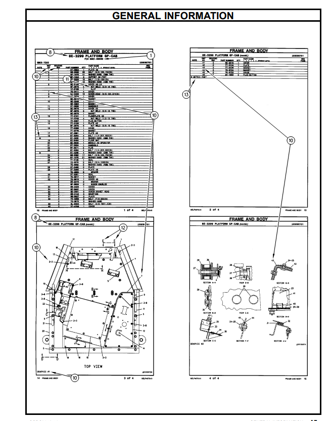 Manual de Partes Excavadora Caterpillar 325CL y 325CLN