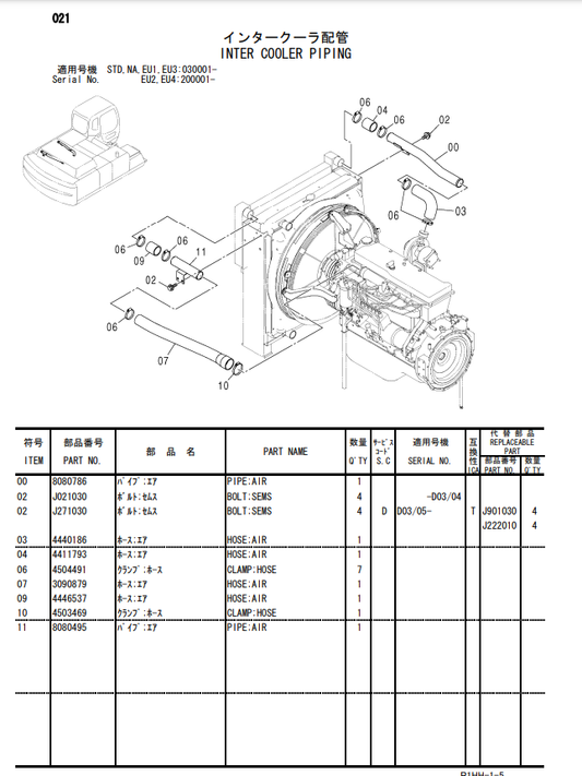 Manual de Partes Excavadora Hidraúlica ZX330 • ZX330LC • ZX350LC • ZX350LCN - ZX350H • ZX350LCH - ZX350K • ZX350LCK - ZX370 • 370MT