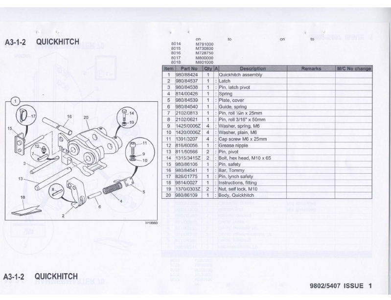 Manual de Partes Mini Excavadora JCB 8014, 8015, 8016, 8017, 8018