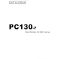 Manual de Partes Excavadora Komatsu PC130-7