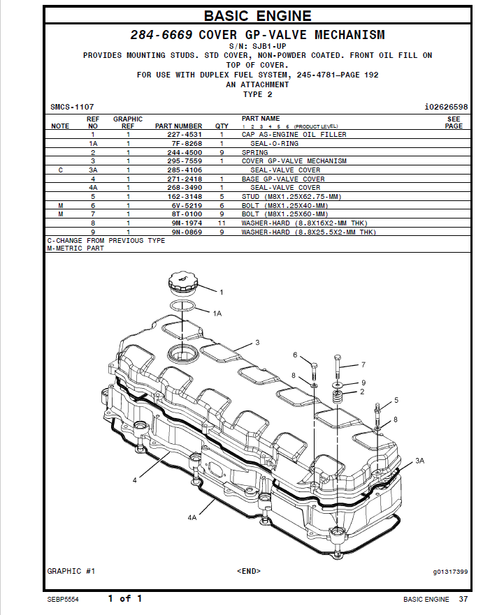 Manual de Partes Generador Marino Caterpillar C9