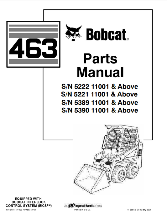 Manual de Partes Minicargador Bobcat 463