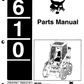 Manual de Partes Minicargador Bobcat 610